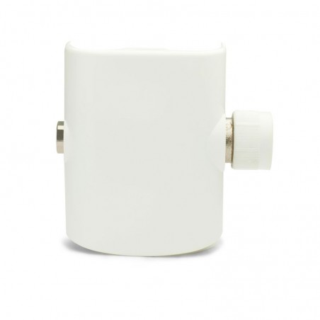 Zawór do przyłącza 50 mm z osłoną zaokrągloną - biały